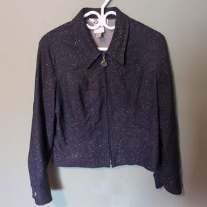 Joseph Ribkoff Black Sparkling Jacket